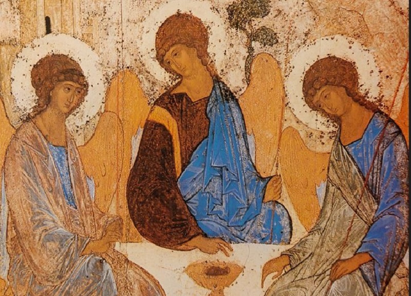 Andrei Rublevin 1400-luvun ikoni Pyhä Kolminaisuus.
